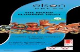 THE BRAND PLUMBERS TRUST - Elson · 2019. 11. 27. · 6 | ELSON Press Water TECHNICAL AND INSTALLATION MANUAL Technical Data/Uses (Water) ELSON Press is suitable for use with Type