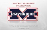JUNIOR CLASS PARENT PRESENTATION · 2019. 10. 23. · social studies (w. geo or w. hist., us hist, govt., econ) 3. pe : 1. ... if you have a major i n mind, research that department