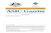 Commonwealth of Australia Gazette Published by ASIC ASIC ...ASIC has published Regulatory Guide 57 Notification of rights of review (RG57) and Information Sheet ASIC decisions –