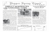 All Pepper Spray Times - Carol Denney · Pirate Newsracks Bring Shipping to a Halt We Can’t Draw Comics by Franz Toast By Cyril Lee Pancakes International shipping lanes are fast