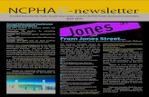NCPHA -newsletter-newsletter NCPHA E-Newsletter editor Bev Holt, and graphic designer Zannie Gunn, NC Institute for Public Health Open Mike By NCPHA President Mike Reavis Randall Turpin