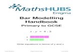 Bar Modelling Handbook · 2020. 10. 3. · blocks, cuisenaire rods, counters etc ... Comparison and fraction/percentages 110 30 . Jayne Webster Enigma Maths Hub June 2019 Comparison