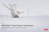 ABB AbilityTM Smart Power Transformers - CNR-CMEcnr-cme.ro/wp-content/uploads/2019/10/Rafael-Llamuza-ABB.pdf · CoreSense™ M10 –Multigas Analyzer Gases Hydrogen (H2) 25 to 5,000