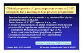 Global properties of proton -proton events at LHC: prospects for a …personalpages.to.infn.it/~monteno/catania2005/Catania... · 2005. 11. 8. · Global properties of proton -proton