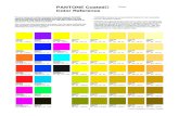 PANTONE Coated˜ Printer: Color Reference€¦ · Color names have been abbreviated to save space. This chart shows PANTONE solid color simulations. For identical results, be sure