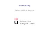 Diseno~ y An alisis de AlgoritmosBacktracking Introducci on Backtracking - Vuelta atr as Estrategia para encontrar soluciones a problemas con restricciones de nidos sobre espacios