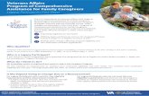 Program of Comprehensive Assistance for Family Caregivers ......changes are described in VA’s Final Rule – Program of Comprehensive Assistance for Family Caregivers Improvements