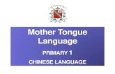 Mother Tongue Language · 2017. 2. 16. · REVISED MOTHER TONGUE LANGUAGE • Pupils to be able to use their MTL for effective communication. • Pupils to understand and develop