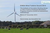 EWEA Wind Turbine Sound 2014 · noise for community assessment. 3rd International Meeting on Wind Turbine Noise. Aalborg. June 2009. Legarth S.V. (2007). Auralization and Assessments