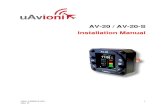 AV-20 / AV-20-S Installation Manual Installation... · 2020. 11. 20. · Unless explicitly noted, references in this manual to the AV-20 are applicable to both configurations. UAV-1003613-001