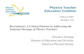 Physics Teacher Education Coalition070303 PTEC Recruiting.ppt Author: Theodore Hodapp Created Date: 3/3/2007 9:08:36 AM ...