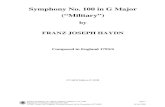 Symphony No. 100 in G Major (“Military”)scores.ccarh.org/haydn/haydn-sym-100.pdfContrabasso Violoncello Viola (divisi) Violino II Violino I Gran Cassa Piatti Triangolo in C, G