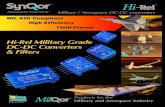 Hi-Rel Military Grade DC-DC Converters & Filters...High Efficiency Military / Aerospace DC‑DC converters Products for the Military and Aerospace Industry ... MQFL-270L (75W) 65-350Vin
