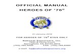 OFFICIAL MANUAL HEROES OF '76 - National Sojourners · 2017. 6. 14. · OFFICIAL MANUAL HEROES OF '76® 01 January 2016 FOR HEROES OF '76® EYES ONLY National Sojourners, Inc. 7942-R