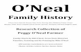 O’Neal · O’Neal Family History O’Neal, Owen, Hamrick, Broome, Sims, Porter, Herring, Allen, Middleton, Palmer, Draper Sharpley, Tinkle, Steen, Campbell, Poarch, Farmer, Sprecher,
