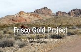 Frisco Gold Project · 2020. 10. 14. · Frisco Gold Corporation. Practical Mining Summary Gold Dome and the State Lease lands deposits can be mined in simple, straight-forward operations