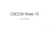 CSC236 Week 10ylzhang/csc236/files/lec10-DFA.pdf · DFA and Regular Language For each regular language, there exist a DFA that can be used to determine if a given string is a member