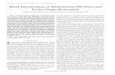 Blind identification of multichannel FIR blurs and perfect ... · Georgios B. Giannakis, Fellow, IEEE, and Robert W. Heath, Jr., Member, IEEE Abstract— Despite its practical importance