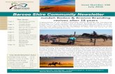 Issue 158 Issue Number 158 July 2018 - Shire of Barcoo · 2018. 7. 27. · Issue 158 July 2018 3 arcoo Shire ouncil , PO ox 14, 6 Perkins St Jundah QLD 4736 T 07 4658 6900 E: shire@barcoo.qld.gov.au