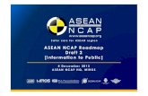 ASEAN NCAP Roadmap Draft 2 · 2014. 3. 20. · Safer cars for ASEAN region General inquiries: aseancap@gmail.com General Information 28 th August 2013 –Draft approved by SC for