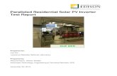 Paralleled Residential Solar PV Inverter Test Report · 2020. 1. 7. · Paralleled Residential Solar PV Inverter Test Report . 4.0 GRID DISCONNECTION TEST – ISLANDED WITH VARYING