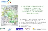 Characterization of Fe 3d states in CuFeS2 by X-ray emission …home.sato-gallery.com/research/Characterization of Fe 3d... · 2008. 9. 20. · Optical study of electronic structure