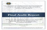 Final Audit Report - OPM.gov · office of the inspector general office of audits . final audit report . audit of the federal employees health benefits program operations at health