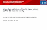 What Every Clinician Should Know about COVID-19 Vaccine Safety · 2020. 12. 14. · Today’s Presenters Dana Meaney Delman, MD, MPH Co-lead, Vaccine Task Force COVID-19 Response