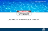 A guide for pool chemical retailers - WorkSafe Queensland · 2020. 7. 22. · (Class 8 PG II) Hydrochloric acid 250 L 2500 L Skin corrosion Category 1C (Class 8 PG III) Hypochlorite