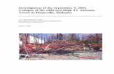 Investigation of the September 4, 2003, Collapse of the ...Investigation of the September 4, 2003, Collapse of the 1000-foot High TV Antenna Tower in Huntsville, Alabama . U.S. Department