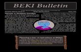 BEKI Bulletin December 2000 - Kislev 5761December 2000 BEKI Bulletin 3 A Message From Rabbi Tilsen Rabbi Tilsen A Hanuka Message Not by Might, nor by Power, but by My Spirit, says