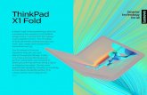 ThinkPad X1 Fold - Lenovo StoryHub · 2020. 9. 29. · ThinkPad X1 Fold It doesn’t get more revolutionary than this. Introducing the industry’s first foldable, single-screen,