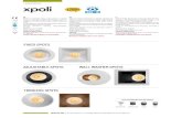 > RECESSED DOWNLIGHTS xpoli · 2020. 5. 25. · modules XCOMBO, CM06, CM07, CM08, CM10 and CM11. For installation in plasterboard dropped ceiling, with visible recessed frame or