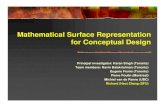 Mathematical Surface Representation for Conceptual Designkaran/mprime_project_website/... · 2004. 10. 30. · design techniques, e.g., sculpting, sketching Model manipulation, processing,