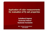 Measurement of colour - ProcessEng...Measurement of colors – expression of results Color space L*, a*, b*.CIELab (CIE 1976) – Commission International de l'Eclairage Munsell Color