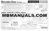 FRONT BUMPER & FRONT GRILLE MBMANUALS · 2020. 5. 7. · FRONT BUMPER & FRONT GRILLE Mercedes Benz G-class (W463) Recommend to paint protective coating on the back side of WALD Over