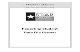 STAAR -of-Course End EOC 2020... · 2020. 10. 21. · End STAAR -of-Course 2020–2021 Test Administrations Reporting Student Data File Format . END now accepts value This field applies