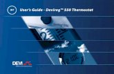 User’s Guide - Devireg™ 550 Thermostat - Sparks Direct...Devireg 550 is an adaptive temperature control-ler, specially designed for floor heating systems. It can, however, also