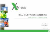 TRISO-X Fuel Production Capabilities...PNCSE includes the following: –Description of operation –Normal case (described in terms of parameters and limits on parameters) –Hazard