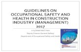GUIDELINES ON OCCUPATIONAL SAFETY AND HEALTH IN … · 2019. 1. 18. · BOWEC(S) Regulations 1986 Construction Works Regulations/ Guidelines Client/ Developer Designer Contractor