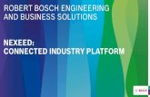 ROBERT BOSCH ENGINEERING AND BUSINESS SOLUTIONS · Nexeed Maintenance Support System Efficient maintenance for production The Maintenance Support System (MSS) enables operators and