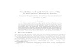 Feasibility and individual rationality in two-person Bayesian ......Feasibility and individual rationality in two-person Bayesian games Françoise Forgesy, Ulrich Horst zand Antoine