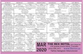 Back March 2020 - The Rex Hotel Jazz & Blues Club · 2020. 2. 26. · CLASSIC REX JAZZ JAM This Week's Host: Chris Gale WORST POP BAND EVER Chris Gale-sax, Dafydd Hughes-Keys, Drew