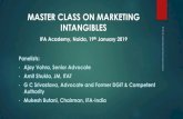 MASTER CLASS ON MARKETING INTANGIBLESifaindia.in/downloads/masterclass_marketing_intangibles... · 2020. 9. 16. · service, distribution channels, customer lists etc. 2. Lately,