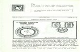 The MASONIC ST AMP COLLECTOR · 2019. 2. 22. · VOL. 3 - NO.5 The MASONIC ST AMP COLLECTOR _ Jou nal of_ the Masonic Stamp Unit of the American Topical Associa- tion, published bi-monthly.