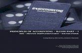 PRINCIPLES OF ACCOUNTING b.Com part Ia4accounting.weebly.com/uploads/7/1/2/8/7128209/b.com... · 2020. 1. 27. · Principles of Accounting – B.Com Part – I – 2013 Private (Supplementary)
