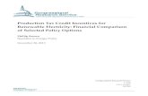 Production Tax Credit Incentives for Renewable Electricity ...Jan 08, 2014  · Production Tax Credit for Renewable Electricity: Policy Options Congressional Research Service 2 time