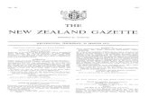NEW ZEALAND GAZETTE · 2019. 6. 28. · Mr Somchai Anuman-Rajadhon presented his Letter of Credence as Ambassador Extraordinary and Plenipotentiary of Thailand to New Zealand at Govern