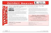 The Ballard High School Golden Beaver · 2017. 8. 8. · 2 The Ballard High School Golden Beaver Log by Keven Wynkoop ’94, BHS Principal and Golden Beaver Scholarship recipient