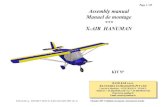 X-Air Australia - manuel hanuman from1121 Hanuman Build...Assembly manual Manuel de montage *** X-AIR HANUMAN RAND KAR s.a.r.l. RAJ HAMSA ULTRALIGHTS PVT LTD KIT N Page 2 / 85 IMPORTANT
